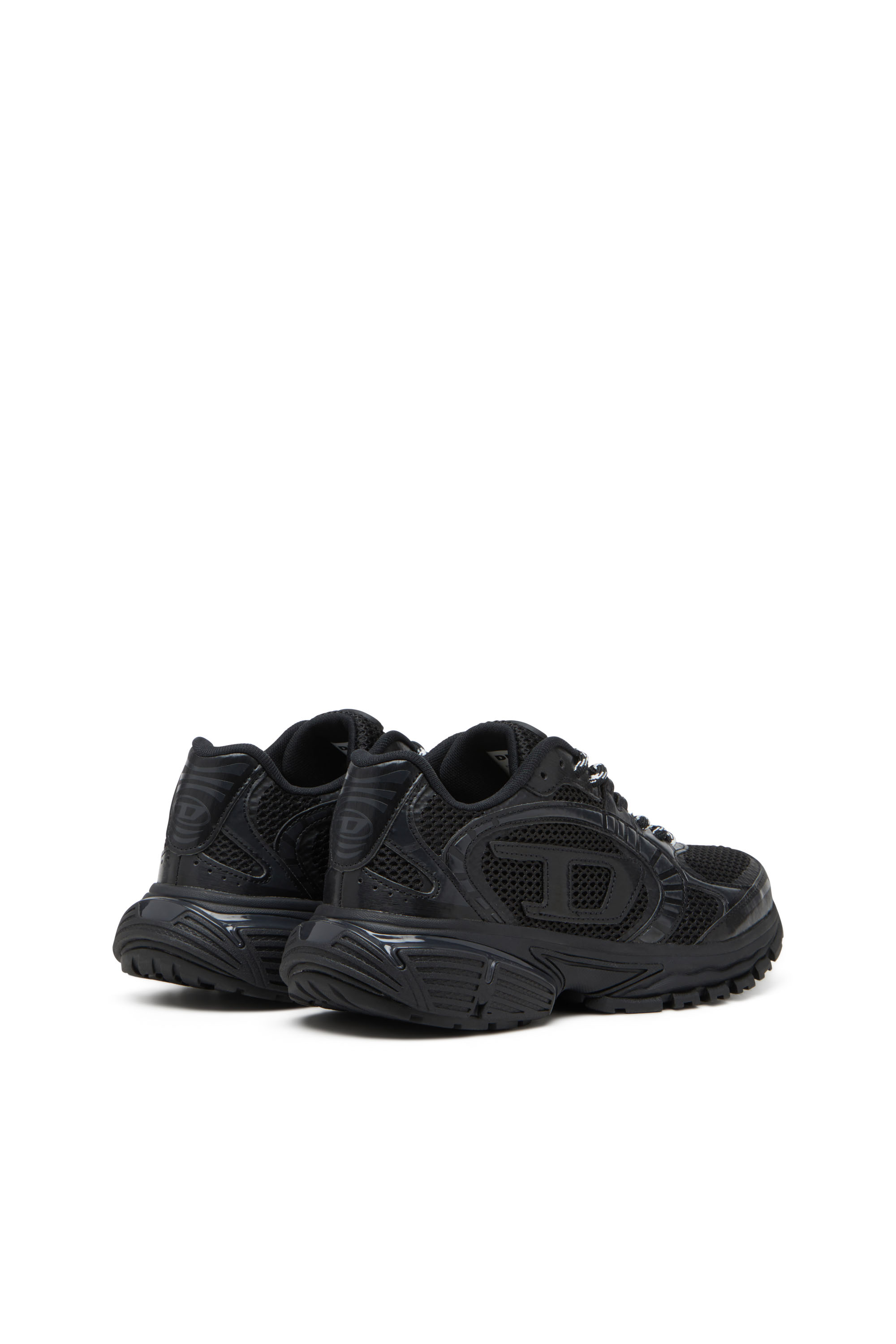Diesel - S-PRO-V-DENSE LOW W, Woman's S-Pro-V-Dense-Monochrome mesh sneakers with Oval D logo in Black - 4